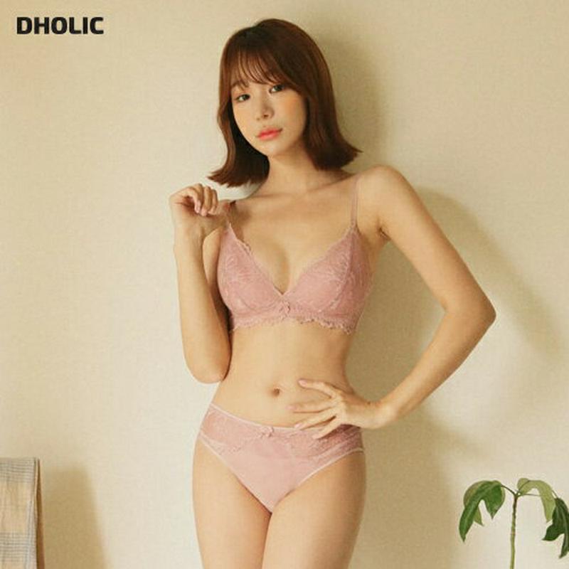 【全品10%OFF】シアーレースブラレット&ショーツSET・全3色・e44300 レディース 【uw】【韓国 ファッション アンダーウェア ランジェリー セット ブラジャー ブラ ショーツ パンツ レース シアー 透ける セクシー ノンワイヤー 脇高 カジュアル 秋 冬】