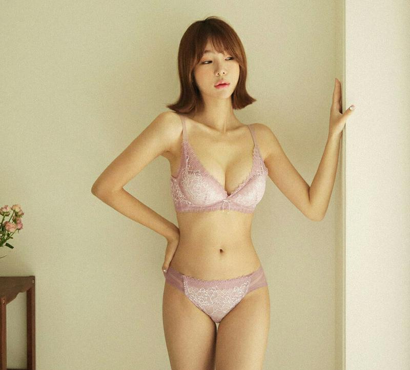 フローラル刺繍ブラ&ショーツSET・全5色・e44307 レディース 【uw】【韓国 ファッション アンダーウェア ランジェリー セット ブラジャー ブラ ショーツ パンツ レース シアー 透ける セクシー ワイヤー 脇高 カジュアル 秋 冬】