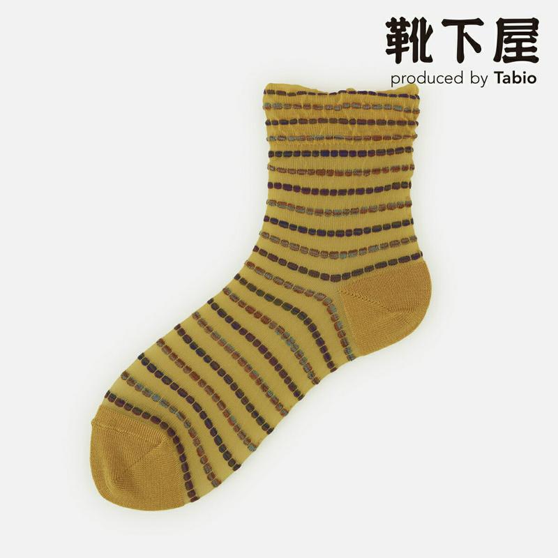 【あす楽】【Tabio】 マルチピコボーダーショートソックス / 靴下屋 靴下 タビオ くつ下 ショート レディース 日本製