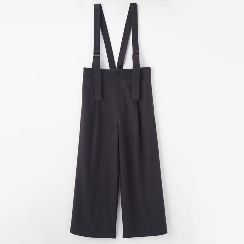 サスペンダー付ワイドパンツ