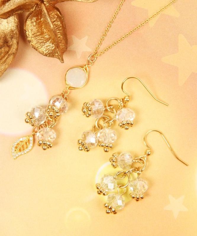 【セットで自分へのご褒美に】K14GF ムーンストーンネックレス＆ピアス