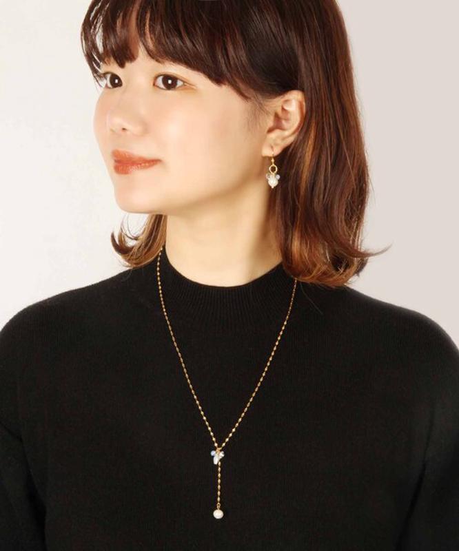 【大切な人へ贈る特別ギフト】K14GF 淡水パールネックレス＆ピアスセット
