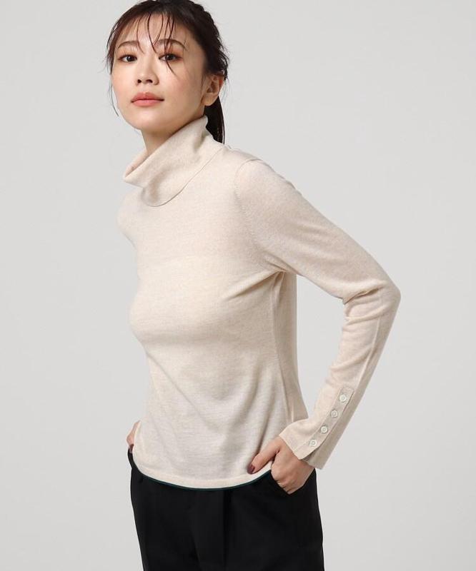 リッシュウールタートルネックプルオーバー