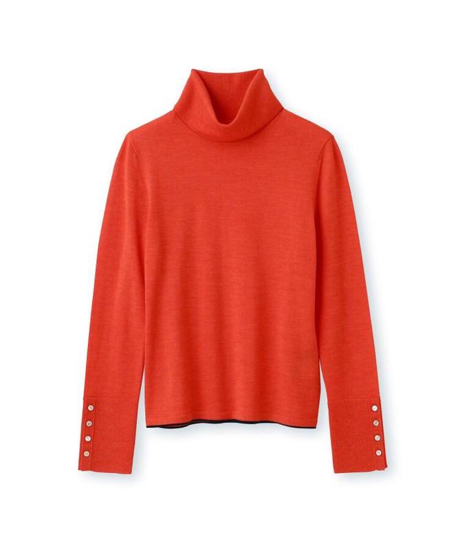 リッシュウールタートルネックプルオーバー