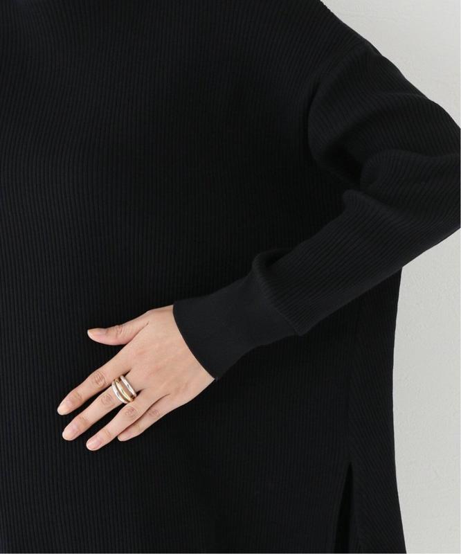 《追加》コットンテレコリブ ボートネックワイドチュニック◆（JOURNAL STANDARD relume）