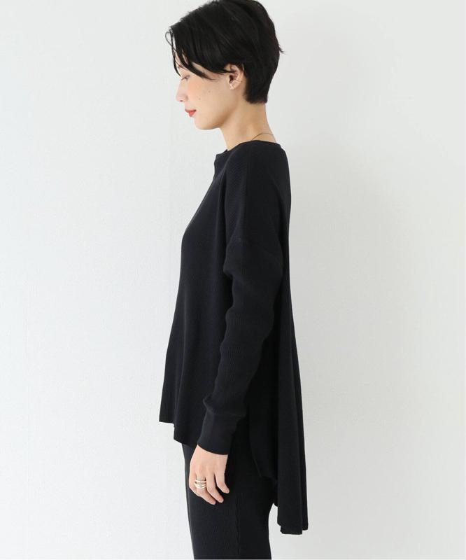 《追加》コットンテレコリブ ボートネックワイドチュニック◆（JOURNAL STANDARD relume）