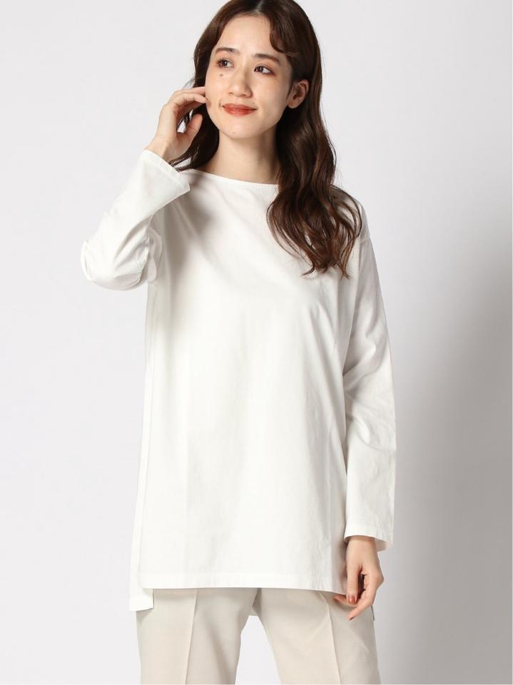プレミアムコットン スクエアヘムロングTee