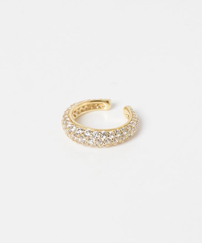 TOM WOOD　Ear Cuff Slim Zircon Gold