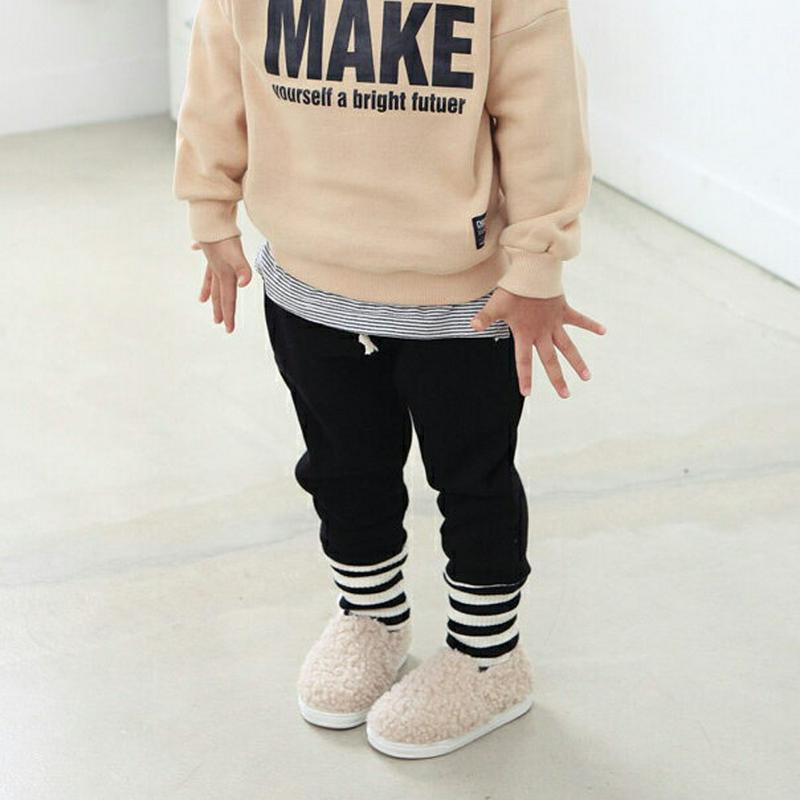 裏起毛ヘムボーダージョガーパンツ・p009943 キッズ【3~8才】【pt】【パンツ ズボン ロングパンツ ジョガーパンツ ジョガー 単色 無地 シンプル ボーダー柄 裏起毛 カジュアル 女の子 男の子 冬 韓国 韓国子供服 子供 こども 子供服 こども服】【KIDS】