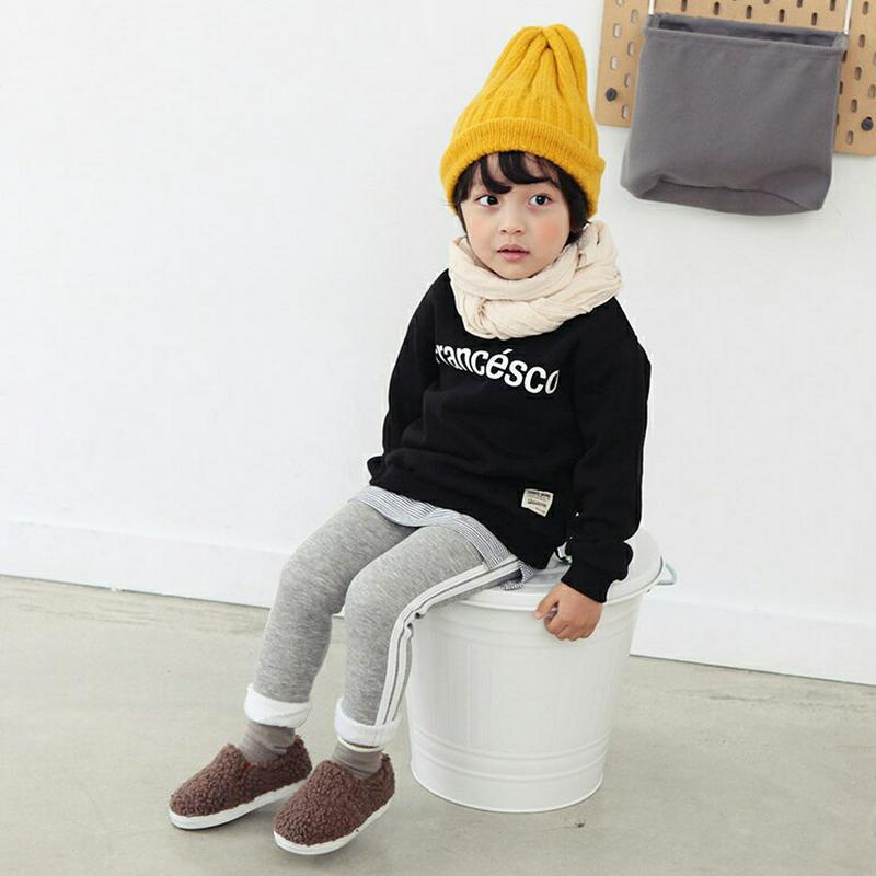 ファー裏地ダブルラインレギンス・p009925 キッズ【3~8才】【pt】【レギンス パンツ ズボン ロングパンツ ライン ラインパンツ ファー カジュアル ラフ 女の子 男の子 冬 韓国 韓国子供服 子供 こども 子供服 こども服】【KIDS】