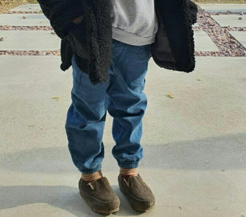 【キッズ30%OFF】裏起毛デニム調ジョガーパンツ(junior)・u09723 キッズ【9~17才】【pt】【パンツ ズボン ロングパンツ 長ズボン ジョガーパンツ 裏起毛 シンプル カジュアル ラフ 女の子 男の子 冬 韓国 韓国子供服 子供 こども 子供服 こども服】【KIDS】