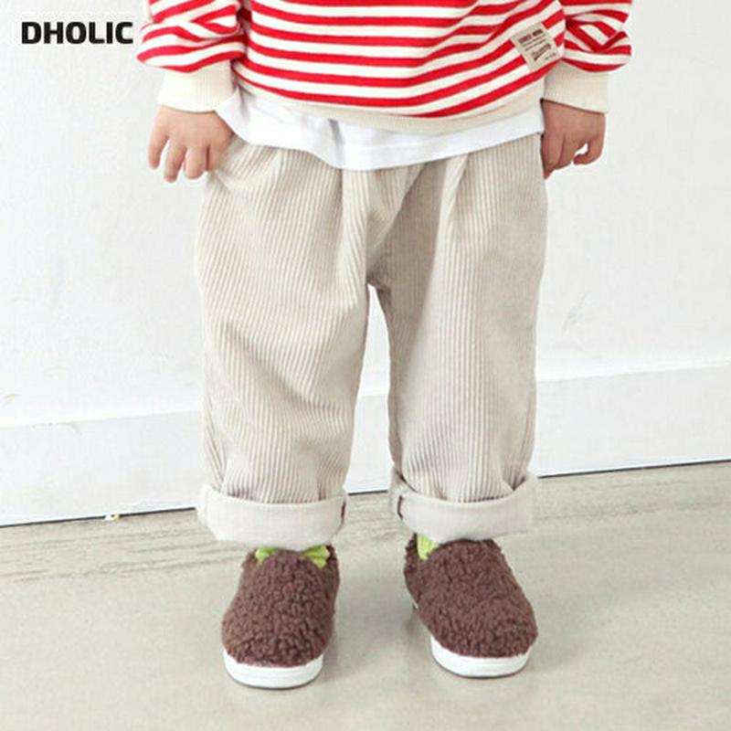 コーデュロイパンツ・p009930 キッズ【3~8才】【pt】【パンツ ズボン ロングパンツ 長ズボン コーデュロイ カジュアル 単色 無地 シンプル ラフ 女の子 男の子 秋 冬 韓国 韓国子供服 子供 こども 子供服 こども服】【KIDS】