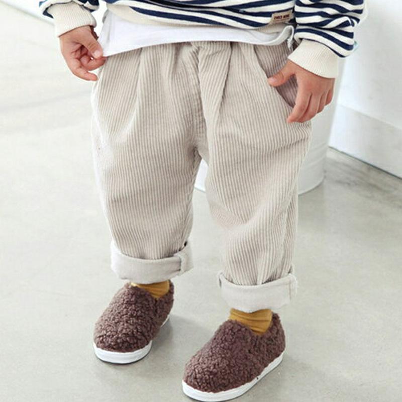 コーデュロイパンツ・p009930 キッズ【3~8才】【pt】【パンツ ズボン ロングパンツ 長ズボン コーデュロイ カジュアル 単色 無地 シンプル ラフ 女の子 男の子 秋 冬 韓国 韓国子供服 子供 こども 子供服 こども服】【KIDS】
