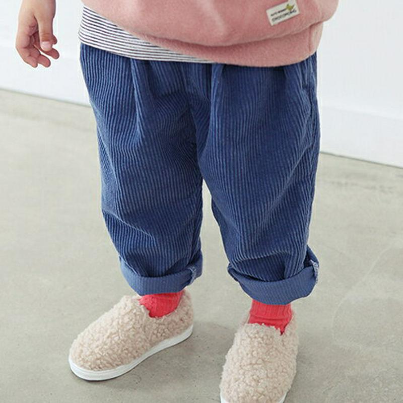 コーデュロイパンツ・p009930 キッズ【3~8才】【pt】【パンツ ズボン ロングパンツ 長ズボン コーデュロイ カジュアル 単色 無地 シンプル ラフ 女の子 男の子 秋 冬 韓国 韓国子供服 子供 こども 子供服 こども服】【KIDS】
