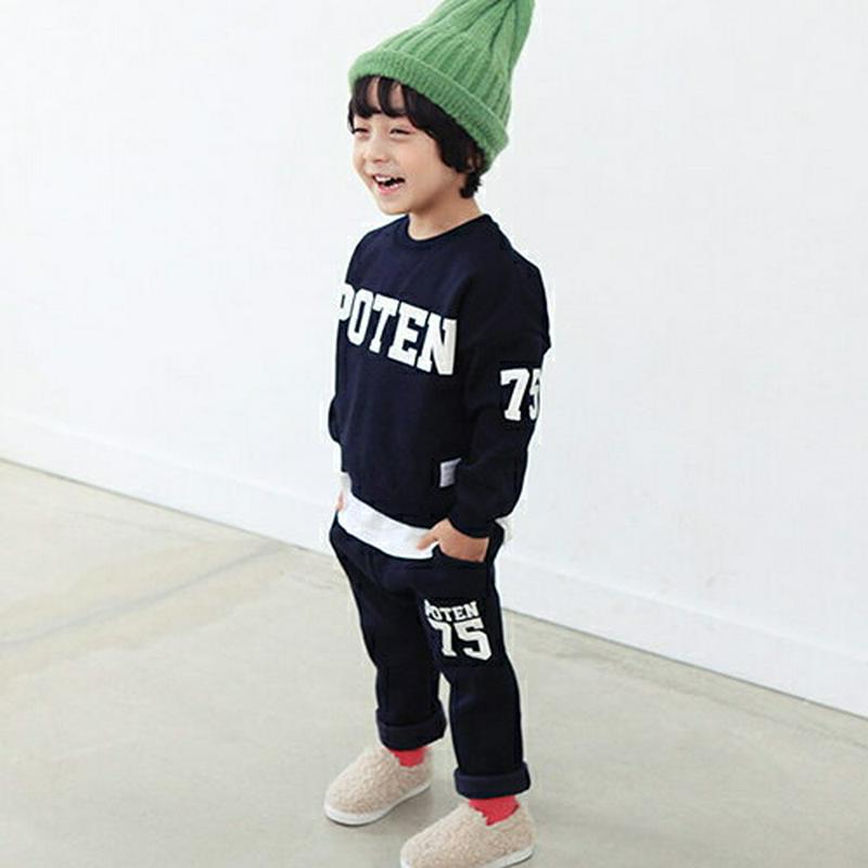 裏起毛POTENロゴスウェット上下SET・p009935 キッズ【3~8才】【set】【セットアップ setup トップス スウェット トレーナー パンツ ズボン ロングパンツ 長ズボン ロゴ 裏起毛 女の子 男の子 冬 韓国 韓国子供服 子供 こども 子供服 こども服】【KIDS】