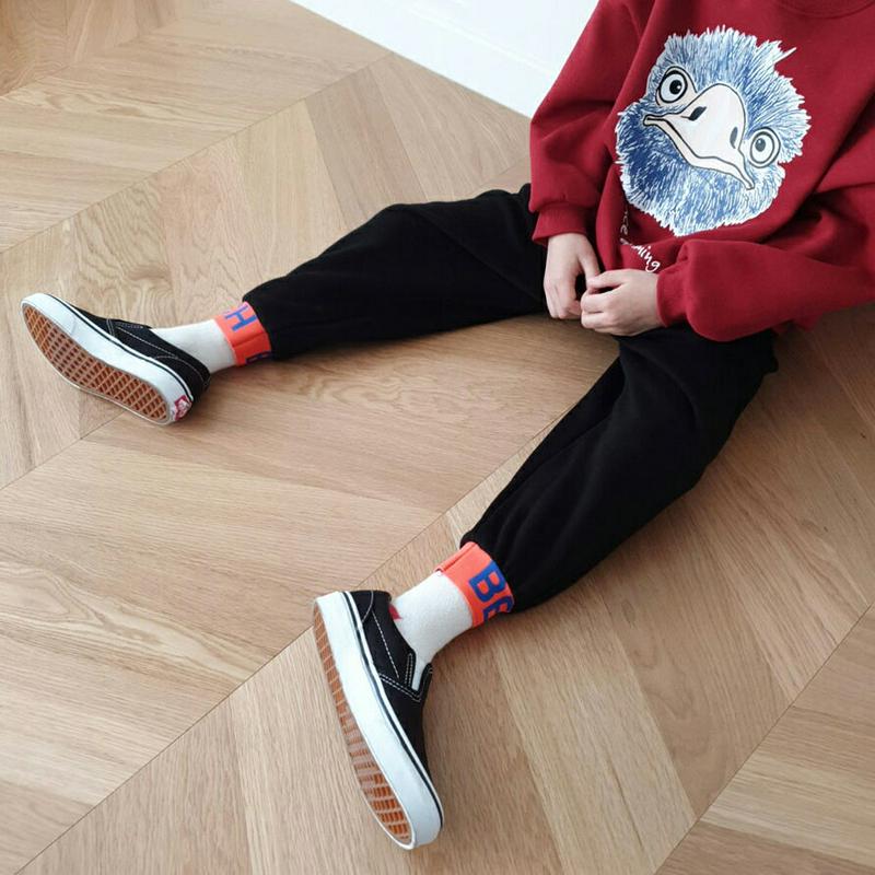 【キッズ30%OFF】裏起毛ロゴアンクルジョガーパンツ(junior)・u09700 キッズ【9~17才】【pt】【パンツ ズボン ロングパンツ 長ズボン ジョガーパンツ アンクル ロゴ 裏起毛 ラフ カジュアル 女の子 男の子 冬 韓国 韓国子供服 子供 こども 子供服 こども服】【KIDS】