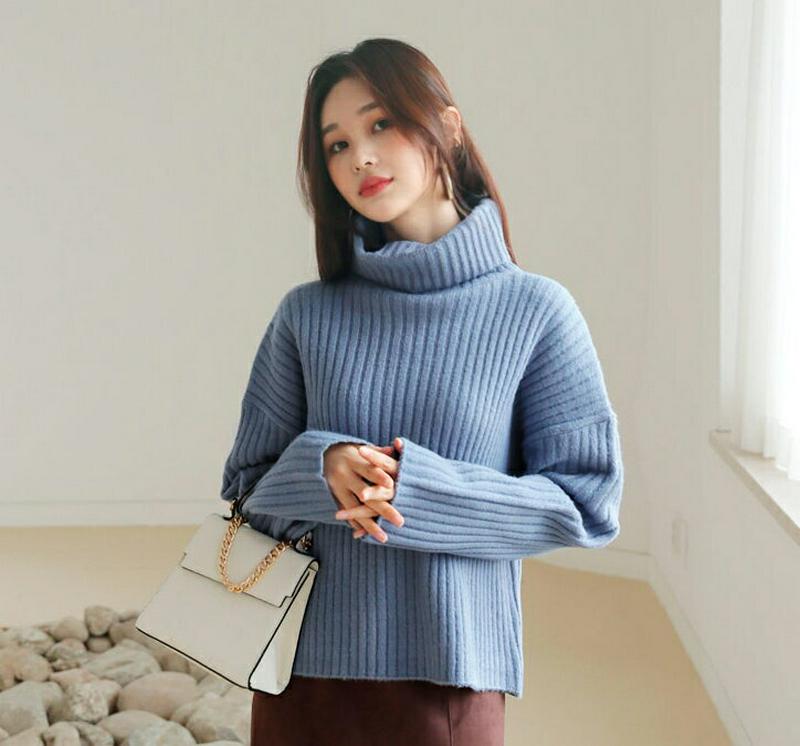 【只今10%OFF】リブタートルニット・全4色・t61162 レディース 【tops】【トップス ニット ニットトップス 長袖 タートルネック タートル 単色 無地 シンプル リブ リブトップス カジュアル ラフ 秋 冬 韓国 ファッション】