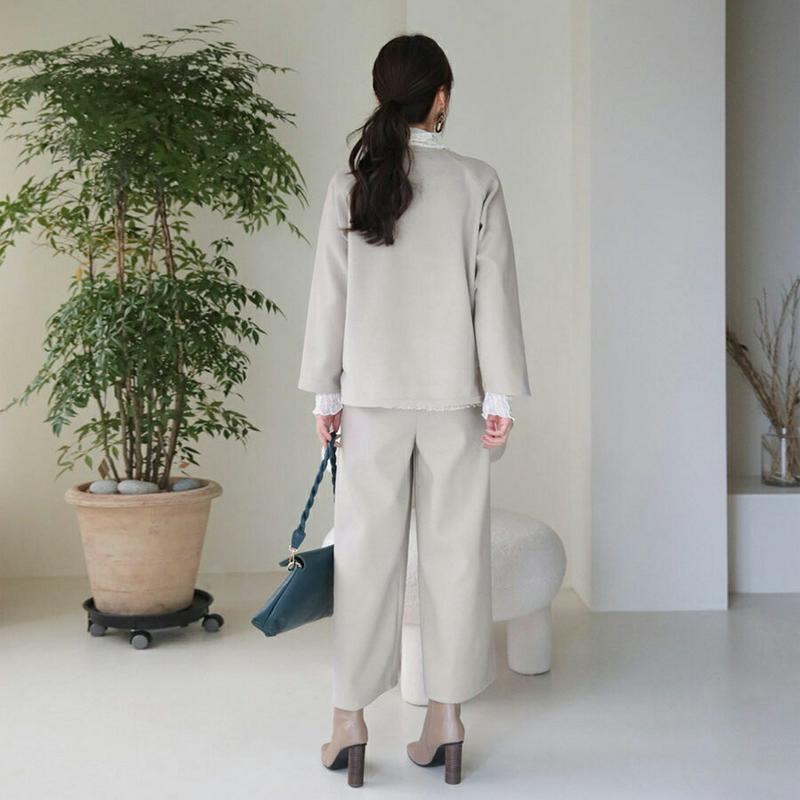 【只今10%OFF】ラグランTシャツ&パンツSET・全4色・t65424 レディース 【pt】【セットアップ setup トップス Tシャツ 長袖 パンツ ズボン 単色 無地 シンプル カジュアル 秋 冬 韓国 ファッション】【ハイホリHIHOLLI】