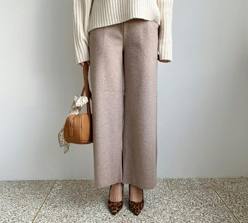 【只今10%OFF】ソフトストレートパンツ・全3色・b61184 レディース 【pt】【パンツ ズボン ロングパンツ 長ズボン ストレートパンツ ストレート ソフト 単色 無地 シンプル カジュアル 大人 秋 冬 韓国 ファッション】