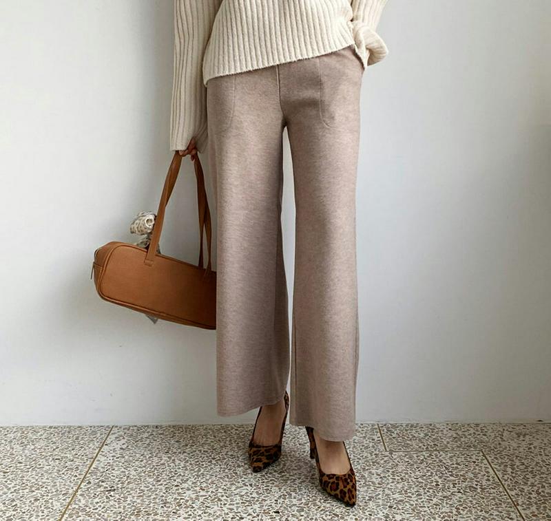 【只今10%OFF】ソフトストレートパンツ・全3色・b61184 レディース 【pt】【パンツ ズボン ロングパンツ 長ズボン ストレートパンツ ストレート ソフト 単色 無地 シンプル カジュアル 大人 秋 冬 韓国 ファッション】