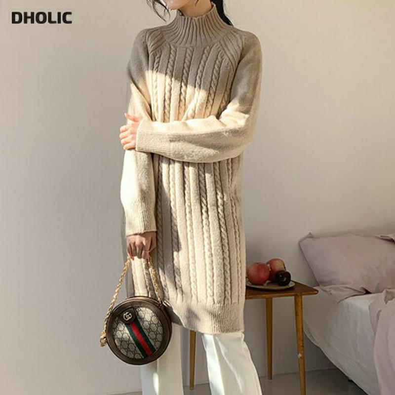 【只今10%OFF】ツイストニットワンピース・全4色・t61967 レディース 【ops】【韓国 ファッション ワンピース ミディ ミディアム ミドル 膝丈 ハイネック ハーフネック 長袖 ニット スリム 細身 Hライン ケーブルニット カジュアル 秋 冬】