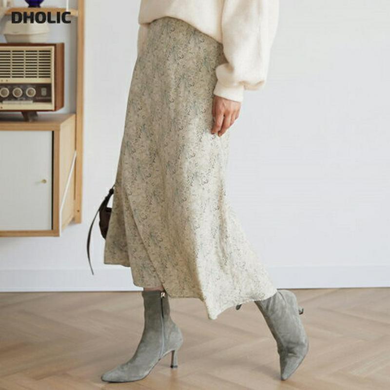 【新作10%OFF】パターンフレアスカート・全2色・t61236 レディース 【sk】【韓国 ファッション ボトムス スカート ロング フレア Aライン パターン 柄 エスニック 揺れ感 揺れる フェミニン 大人 カジュアル 秋 冬】