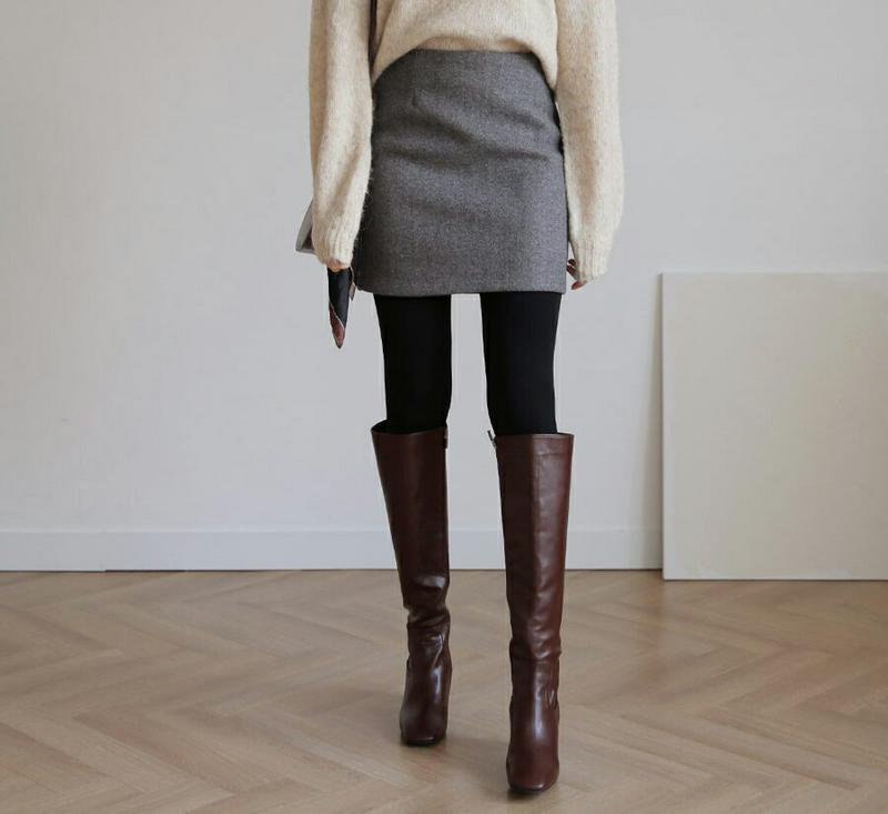 【只今10%OFF】ソフトミニスカート・全3色・t61235 レディース 【sk】【韓国 ファッション ボトムス スカート ミニ ショート 台型 Hライン 無地 ウール調 厚手 シンプル デイリー ベーシック カジュアル 秋 冬】