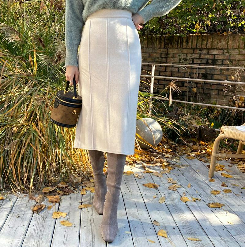 【只今10%OFF】スリットHラインスカート・全3色・b61983 レディース 【sk】【韓国 ファッション ボトムス スカート ロング ミモレ丈 スリム 細身 タイトスカート ペンシルスカート 大人 上品 フェミニン エレガント きれいめ カジュアル 秋 冬】