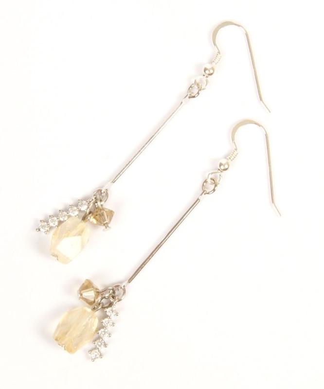 【セットで自分へのご褒美に】シルバー925 シトリンピアスセット