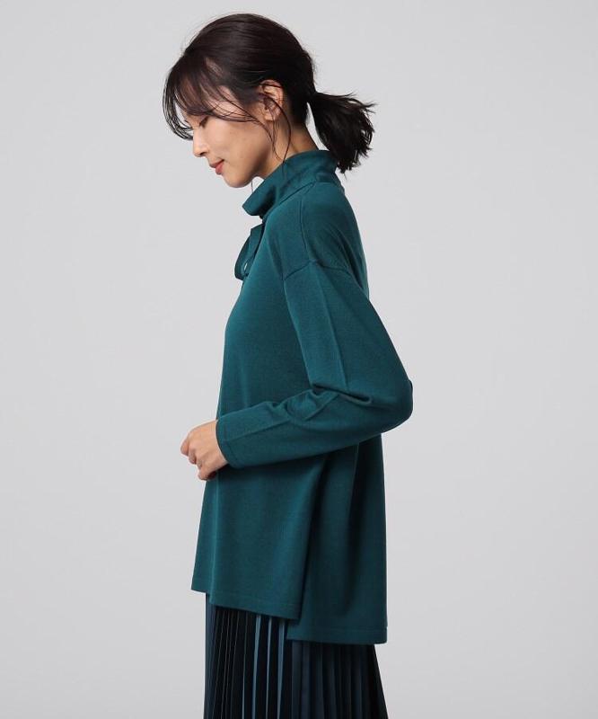 ボウタイニットプルオーバー