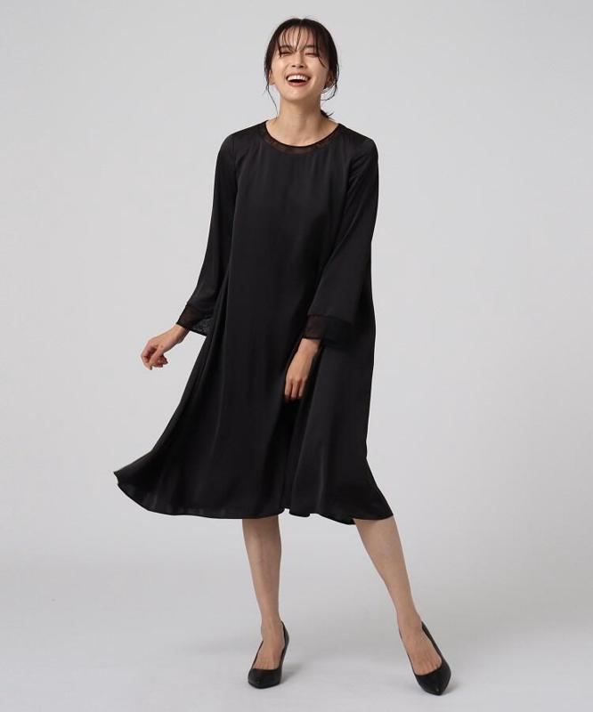 リッシュサテンレースワンピース