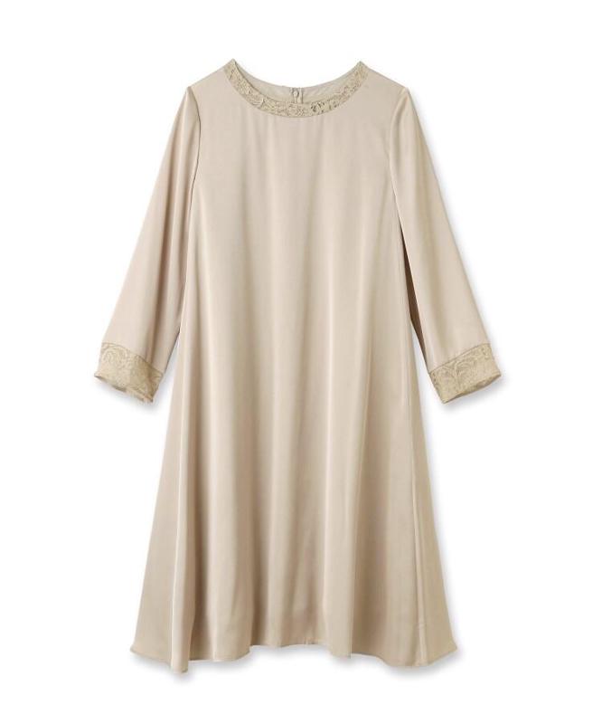 リッシュサテンレースワンピース