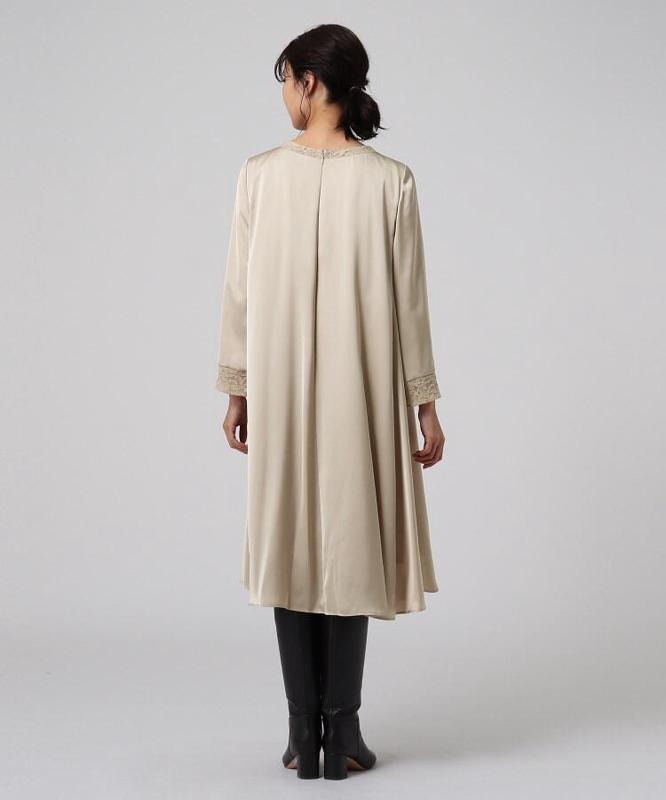 リッシュサテンレースワンピース