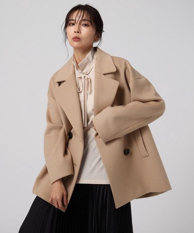 ルーチェリッチメリノダブルブレストコート