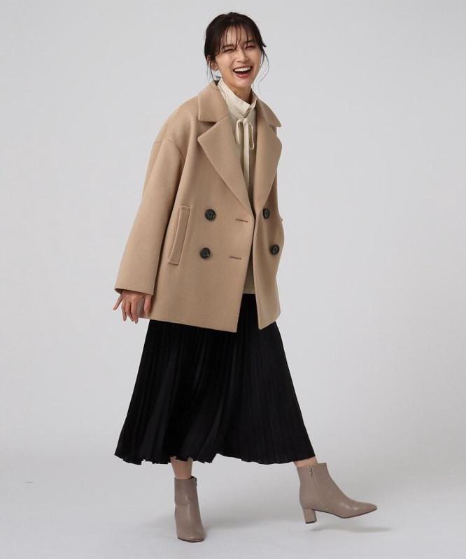 ルーチェリッチメリノダブルブレストコート