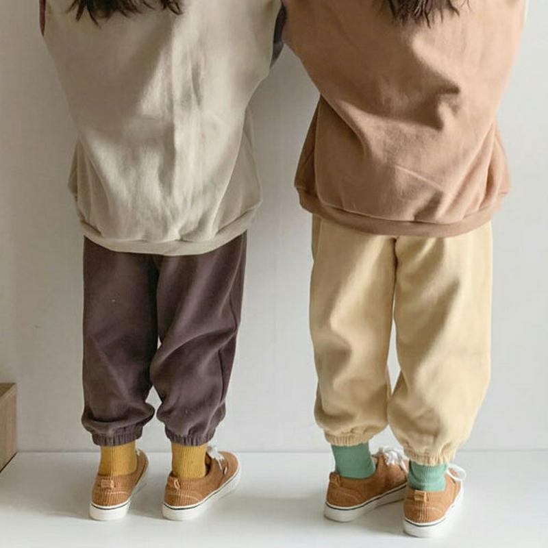 【キッズ30%OFF】裏起毛フロントラインジョガーパンツ(kids)・u10144 キッズ【3~8才】【pt】【パンツ ズボン ロングパンツ 長ズボン 徐が—パンツ フロントライン 裏起毛 単色 無地 シンプル カジュアル 冬 韓国 韓国子供服 子供 こども 子供服 こども服】【KIDS】