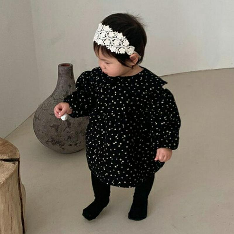 【キッズ30%OFF】起毛フラワーフレアワンピース・p009590 キッズ【0~2才】【ops】【ワンピース ミディ丈 ミディワンピース フレア フレアワンピース 花柄 フラワー 起毛 長袖 可愛い かわいい 女の子 秋 冬 韓国 韓国子供服 子供 こども 子供服 こども服】【KIDS】