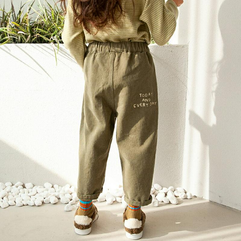 【キッズ30%OFF】裏起毛コットンパンツ・u10110 キッズ【3~8才】【pt】【パンツ ズボン ロングパンツ 長ズボン コットン 綿 裏起毛 単色 無地 シンプル カジュアル ベーシック 冬 韓国 韓国子供服 子供 こども 子供服 こども服】【KIDS】