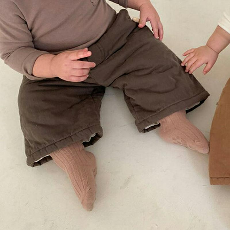 【キッズ30%OFF】裏起毛ボンディングパンツ・p009589 キッズ【0~2才】【pt】【パンツ ズボン ロングパンツ 長ズボン ボンディング 裏起毛 単色 無地 シンプル カジュアル ラフ 女の子 男の子 冬 韓国 韓国子供服 子供 こども 子供服 こども服】【KIDS】