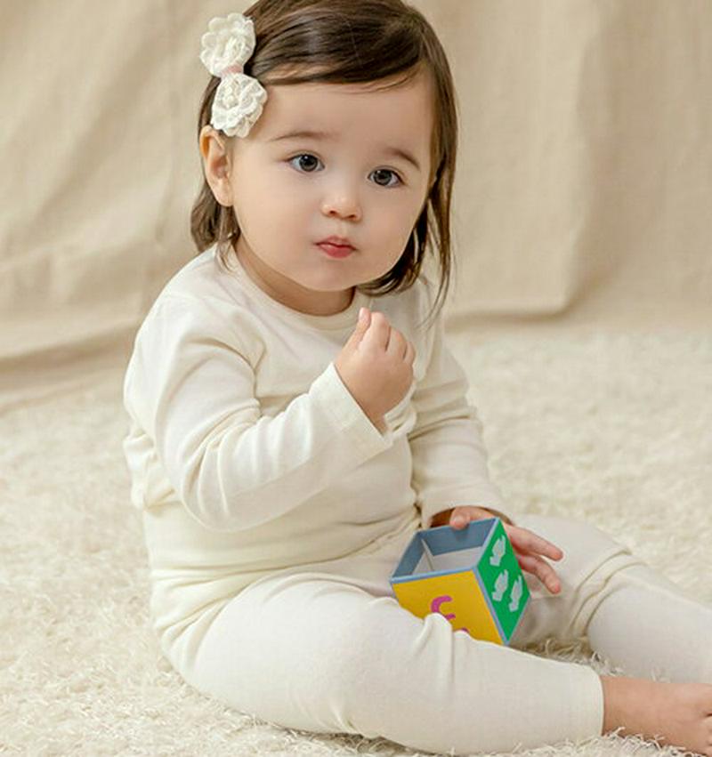 ベーシックルームウエア上下SET・p010058 キッズ【0~2才】【uw】【ルームウェア パジャマ 部屋着 長袖 パンツ ズボン トップス 単色 無地 シンプル ベーシック カジュアル 上下 女の子 男の子 韓国 韓国子供服 子供 こども 子供服 こども服】【KIDS】