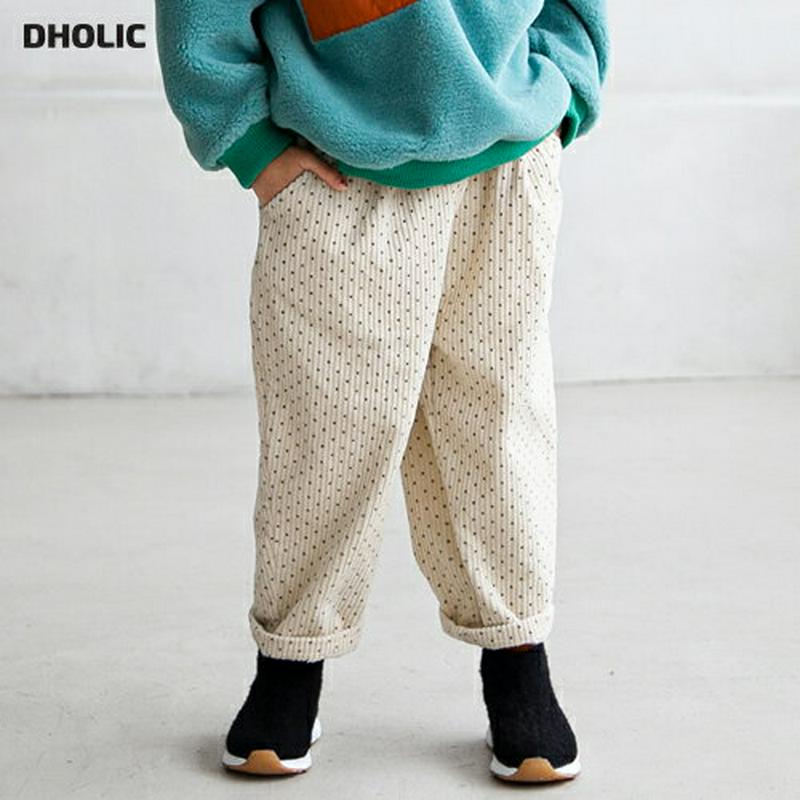 【キッズ30%OFF】起毛ドットパンツ・u10114 キッズ【3~8才】【pt】【パンツ ズボン ロングパンツ 長ズボン ドット柄 起毛 カジュアル ラフ 女の子 男の子 秋 冬 韓国 韓国子供服 子供 こども 子供服 こども服】【KIDS】