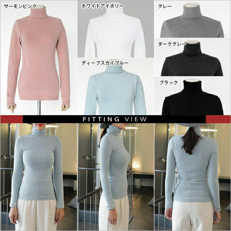 ≪人気商品再入荷≫ミラノリブニットタートルネックプルオーバー・全6色b43300 レディース 【tops】 人気 秋ニット ハイネック カラーニット カラーアイテム パステル 秋 冬