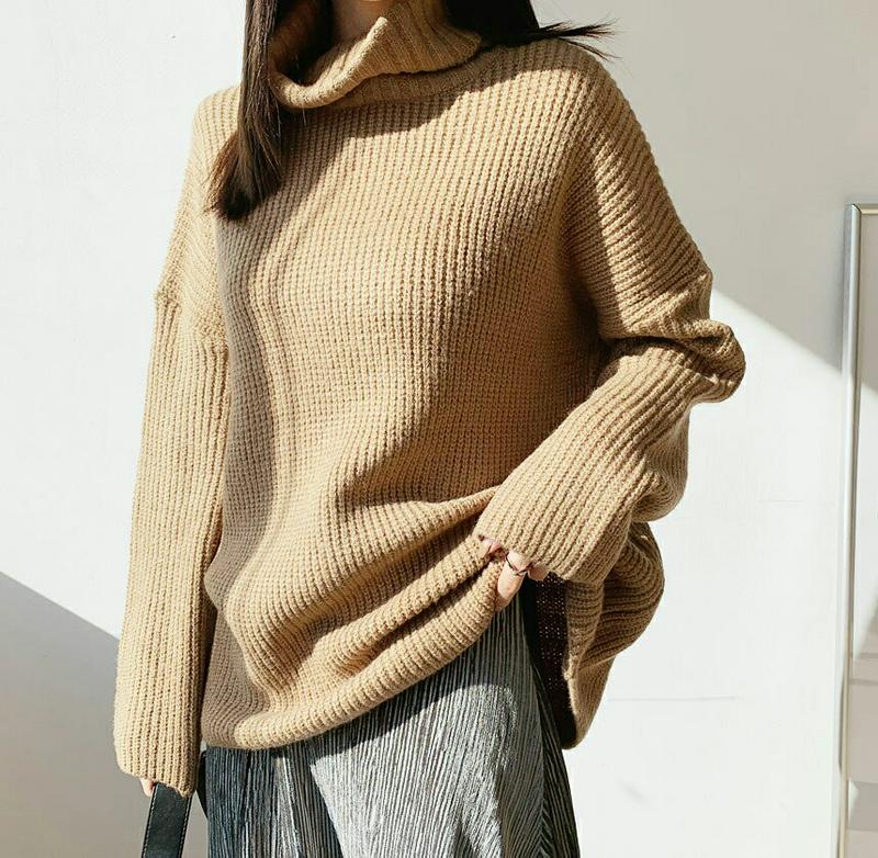 【只今10%OFF】リブタートルニット・全5色・t65683 レディース 【tops】【トップス ニット ニットトップス 長袖 タートルネック タートル リブ 単色 無地 シンプル カジュアル ゆったり ルーズ 秋 冬 韓国 ファッション】【ハイホリHIHOLLI】