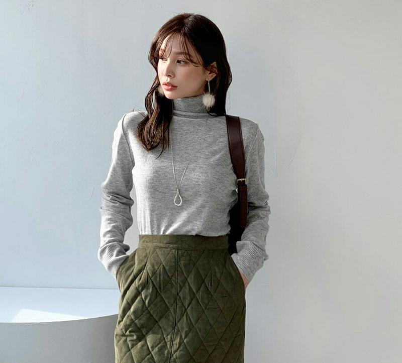 【只今10%OFF】タートルニット・全7色・t65680 レディース 【tops】【トップス ニット ニットトップス 長袖 タートルネック タートル 単色 無地 シンプル カジュアル ラフ 秋 冬 韓国 ファッション】【ハイホリHIHOLLI】