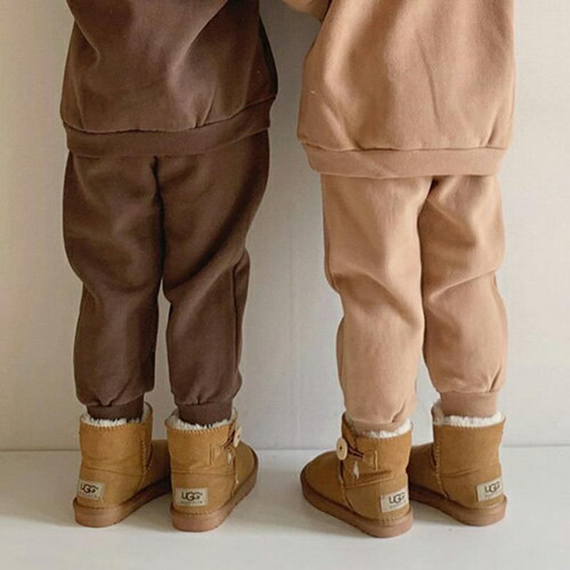 裏起毛スウェットパンツ(kids)・u10150 キッズ【3~8才】【pt】【パンツ ズボン ロングパンツ 長ズボン 裏起毛 スウェット 単色 無地 シンプル カジュアル ラフ 女の子 男の子 冬 韓国 韓国子供服 子供 こども 子供服 こども服】【KIDS】
