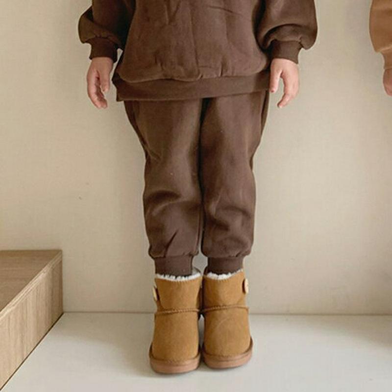 裏起毛スウェットパンツ(kids)・u10150 キッズ【3~8才】【pt】【パンツ ズボン ロングパンツ 長ズボン 裏起毛 スウェット 単色 無地 シンプル カジュアル ラフ 女の子 男の子 冬 韓国 韓国子供服 子供 こども 子供服 こども服】【KIDS】