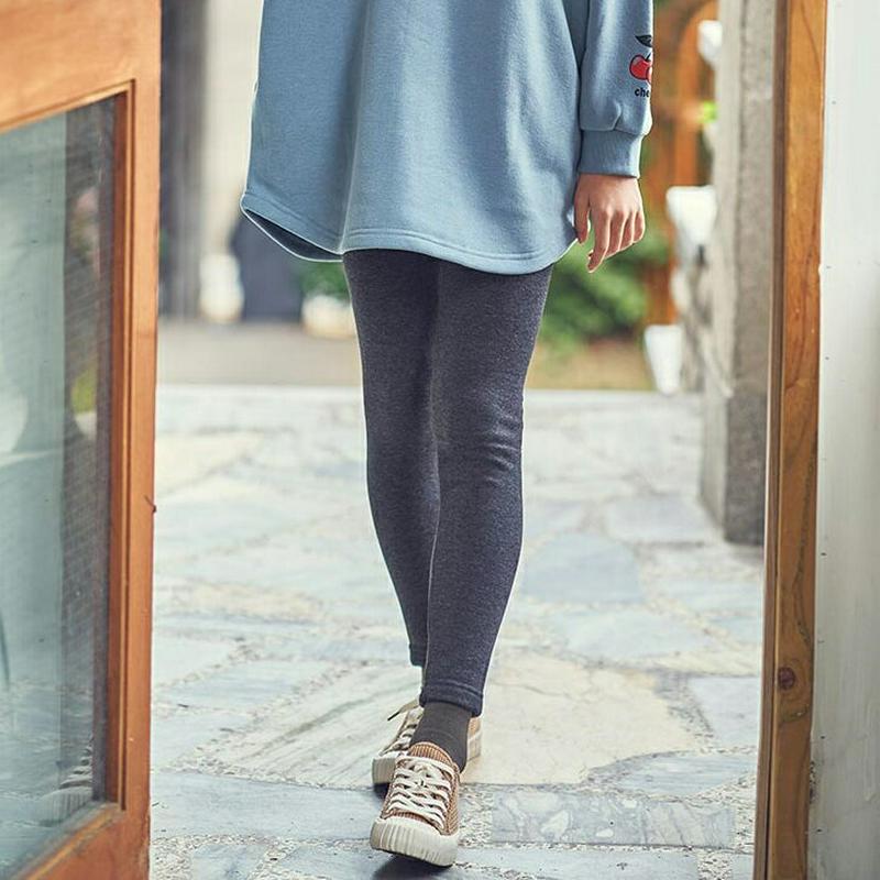 【只今30%OFF】ファー裏地ベーシックレギンス・u09618 キッズ【9~17才】【pt】【レギンス パンツ ズボン ベーシック シンプル 単色 無地 ファー カジュアル 女の子 冬 韓国 韓国子供服 子供 こども 子供服 こども服】【KIDS】