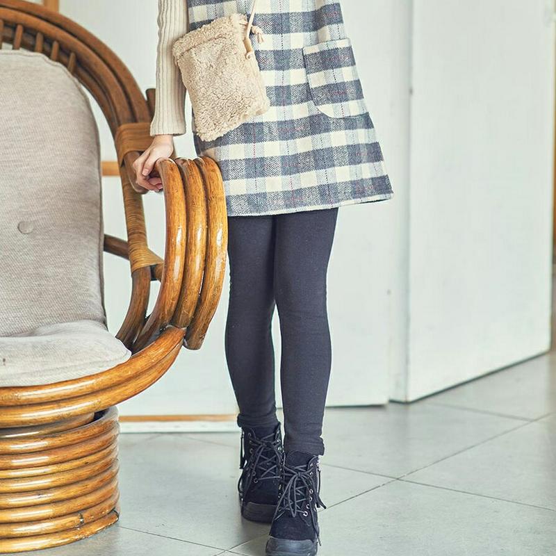 【只今30%OFF】ファー裏地ベーシックレギンス・u09618 キッズ【9~17才】【pt】【レギンス パンツ ズボン ベーシック シンプル 単色 無地 ファー カジュアル 女の子 冬 韓国 韓国子供服 子供 こども 子供服 こども服】【KIDS】