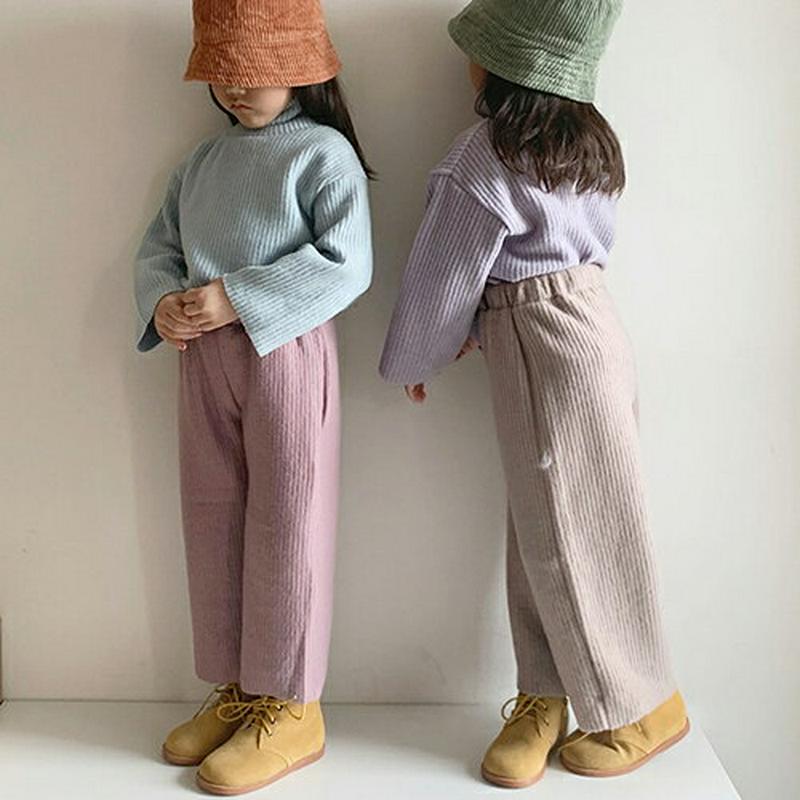 【キッズ30%OFF】ハイネックリブニット上下SET(kids)・u10158 キッズ【3~8才】【set】【セットアップ setupt トップス 長袖 パンツ ズボン ハイネック リブ 単色 無地 シンプル 女の子 男の子 秋 冬 韓国 韓国子供服 子供 こども 子供服 こども服】【KIDS】