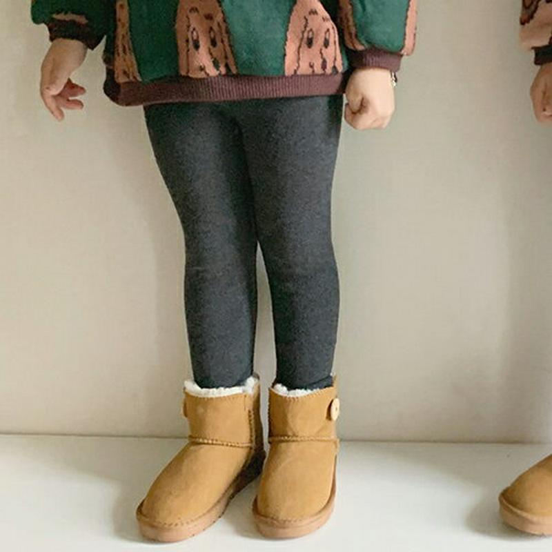 【キッズ30%OFF】起毛コットンレギンス(kids)・u10192 キッズ【3~8才】【pt】【レギンス パンツ ズボン 単色 無地 シンプル コットン 綿 カジュアル ラフ 起毛 女の子 男の子 秋 冬 韓国 韓国子供服 子供 こども 子供服 こども服】【KIDS】